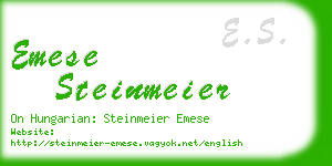 emese steinmeier business card